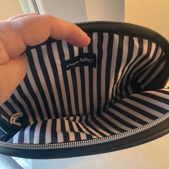 NWT Mark Tetro Black Boston Terrier Zippered Cosmetic/Tote Bag - Picture 6 of 7